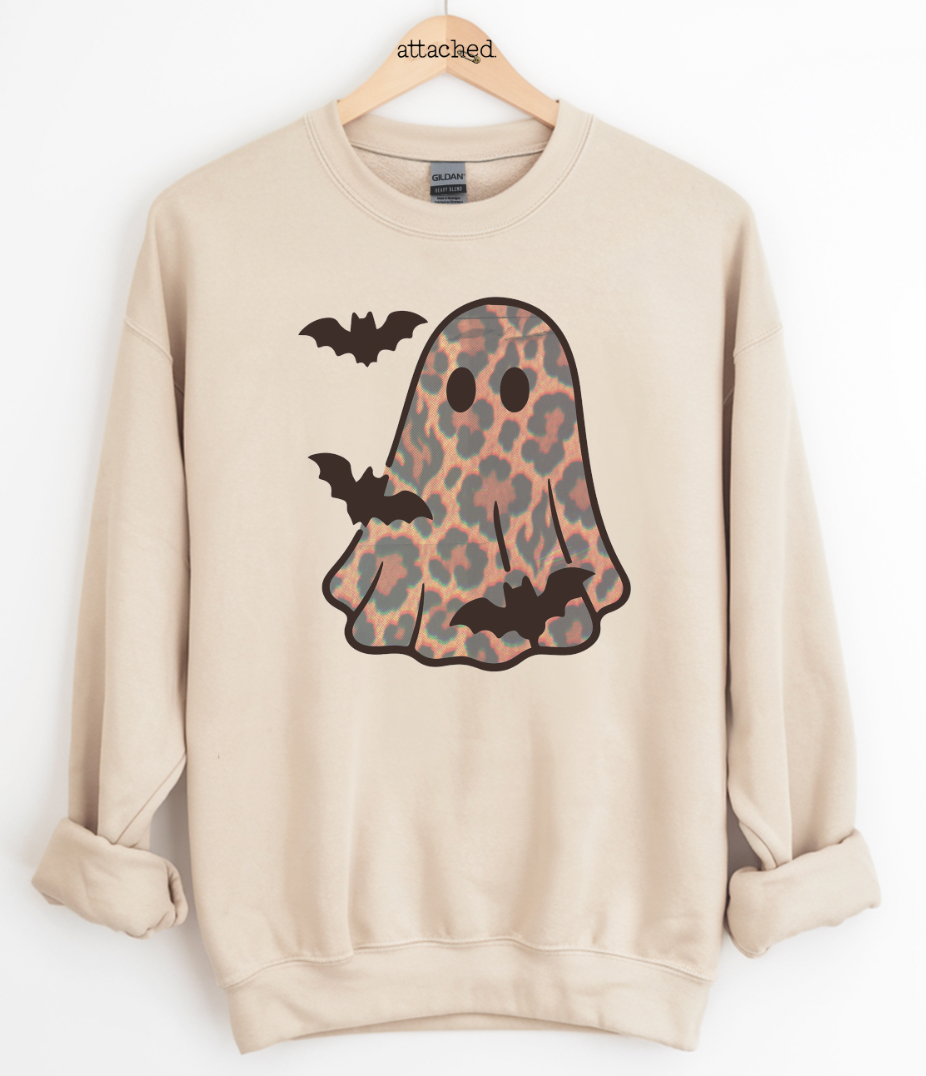 Leopard Ghost Graphic Top