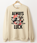 Always Try Your Luck Cherub Graphic Top