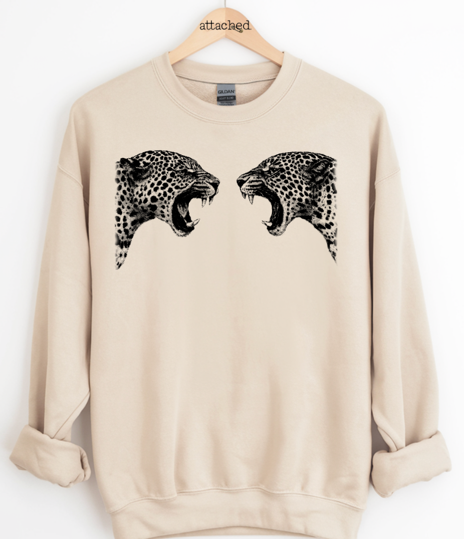 Facing Leopards Graphic Top