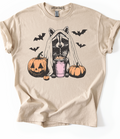 NOW OR NEVER Raccoon Halloween Graphic Top