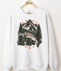 Vintage Mountain Fish Graphic Top