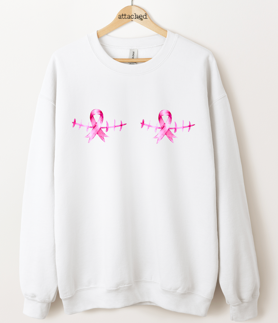 Double Breast Cancer Awareness Graphic Top