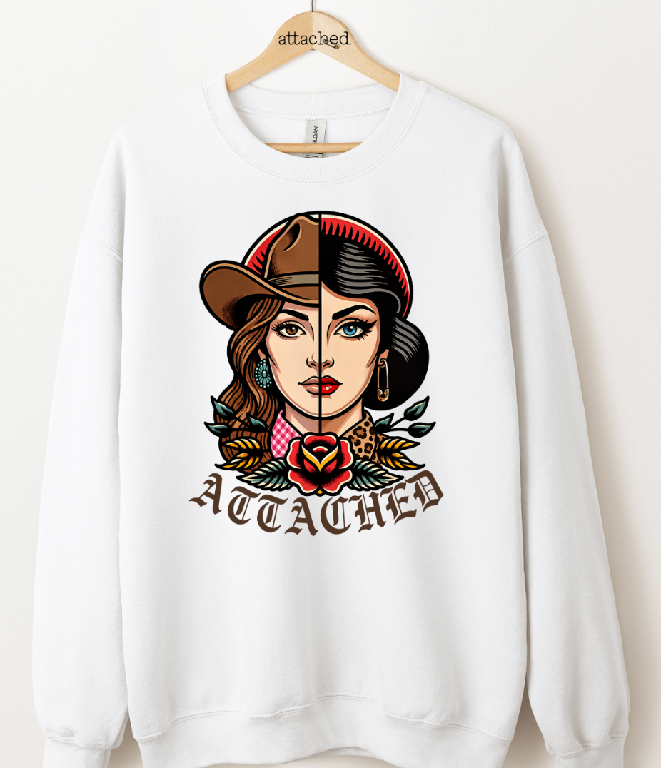 Attached Y'allternative Lady Graphic Top