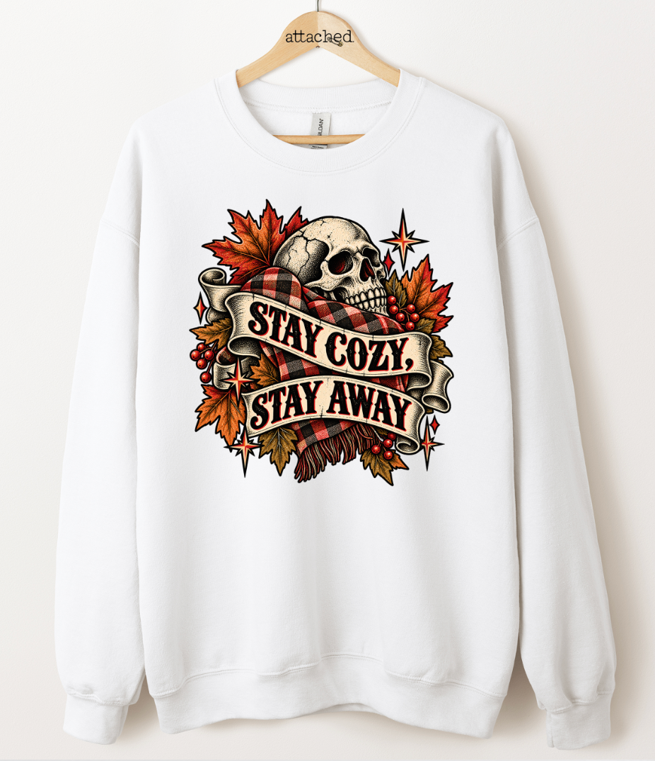 Stay Cozy, Stay Away Graphic Top