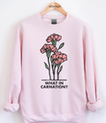 What In Carnation Graphic Top