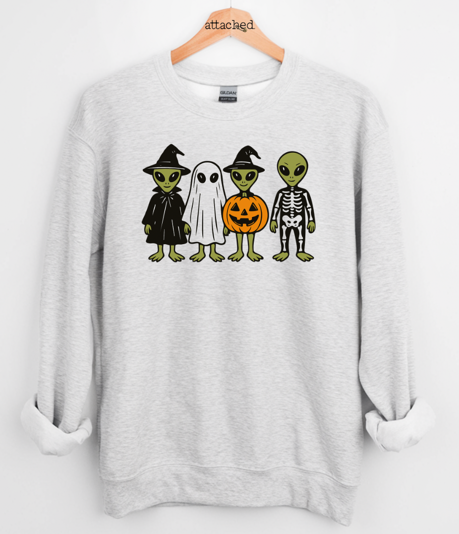 Halloween Aliens Graphic Top