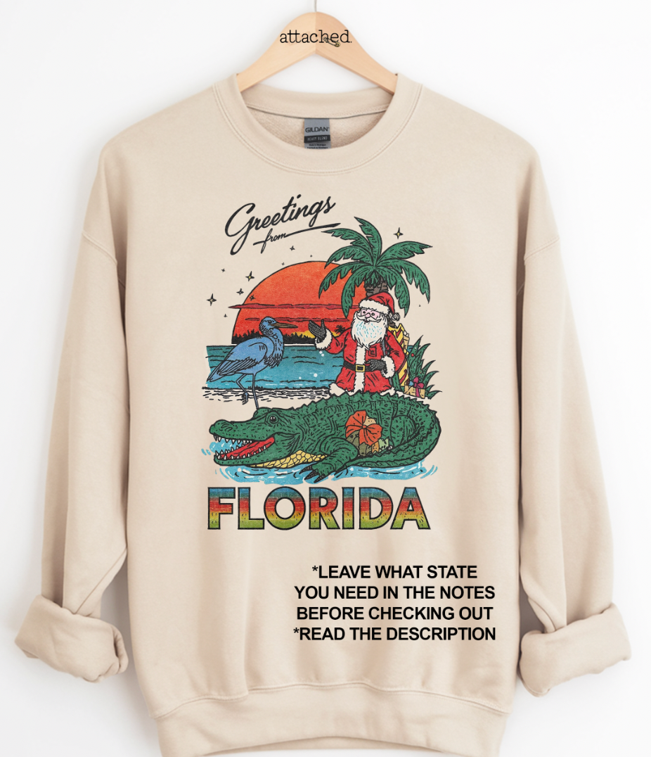 CHOOSE Your CHRISTMAS STATE Graphic Top