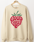 Good Vibes Strawberry Graphic Top