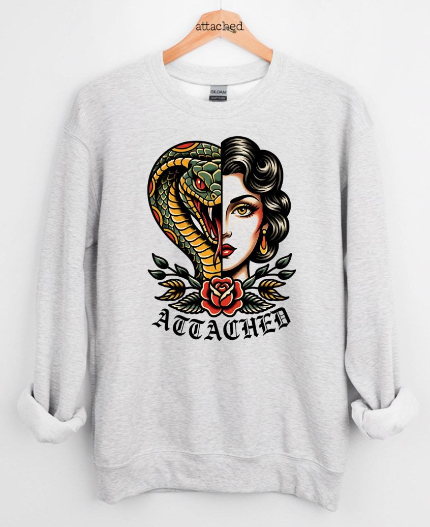 Attached Snake Lady Graphic Top