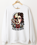 Attached Skull Lady Graphic Top