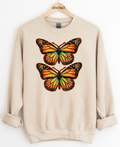 Distressed Butterflies Graphic Top