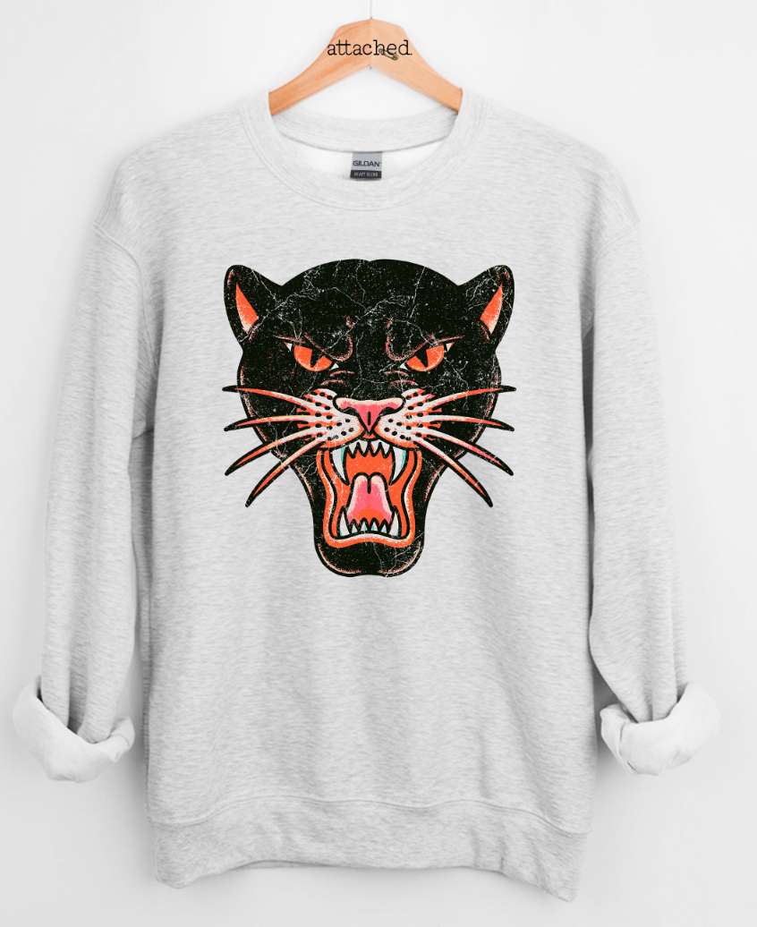 Edgy Panther Graphic Top