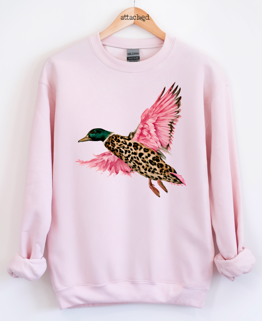 Yallternative Leopard Duck Graphic Top