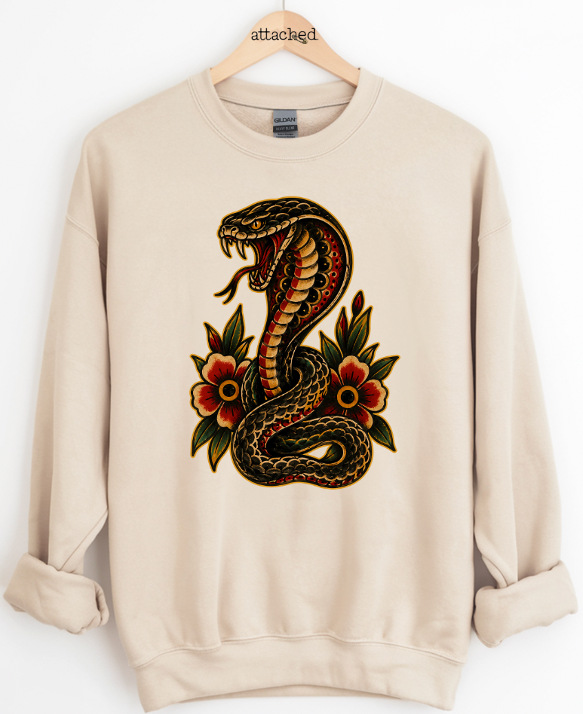 Traditional Snake Graphic Top