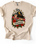 Cat Homebody Traditional Graphic Top