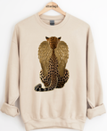 Gold Leopard Wings Graphic Top