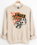 Edgy Lucky You Graphic Top