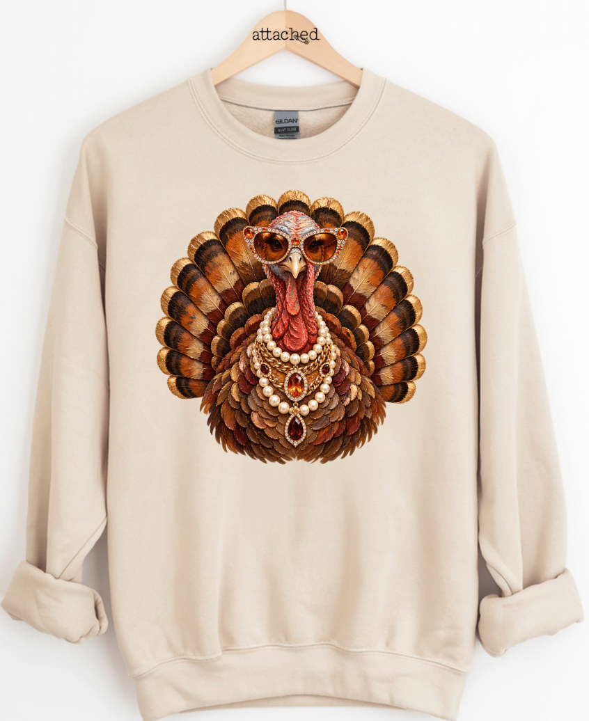 Glam Turkey Graphic Top
