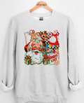 Vintage Christmas Collage Graphic Top