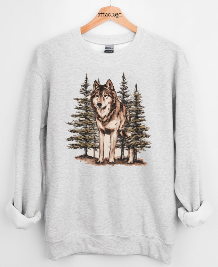 Artistic Wolf Graphic Top