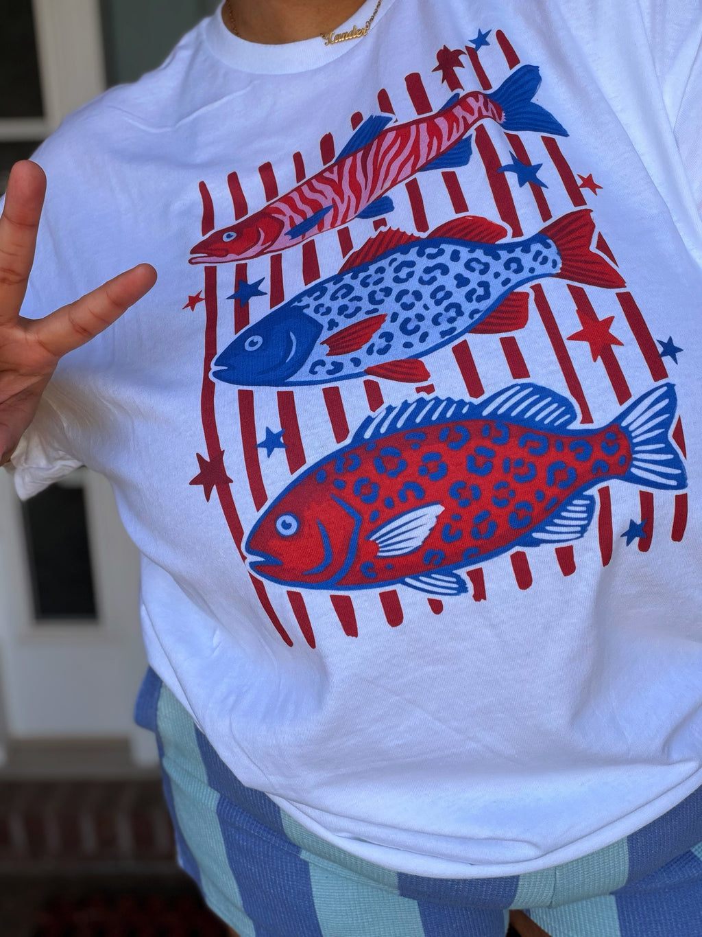 Independence Fish Graphic Tee
